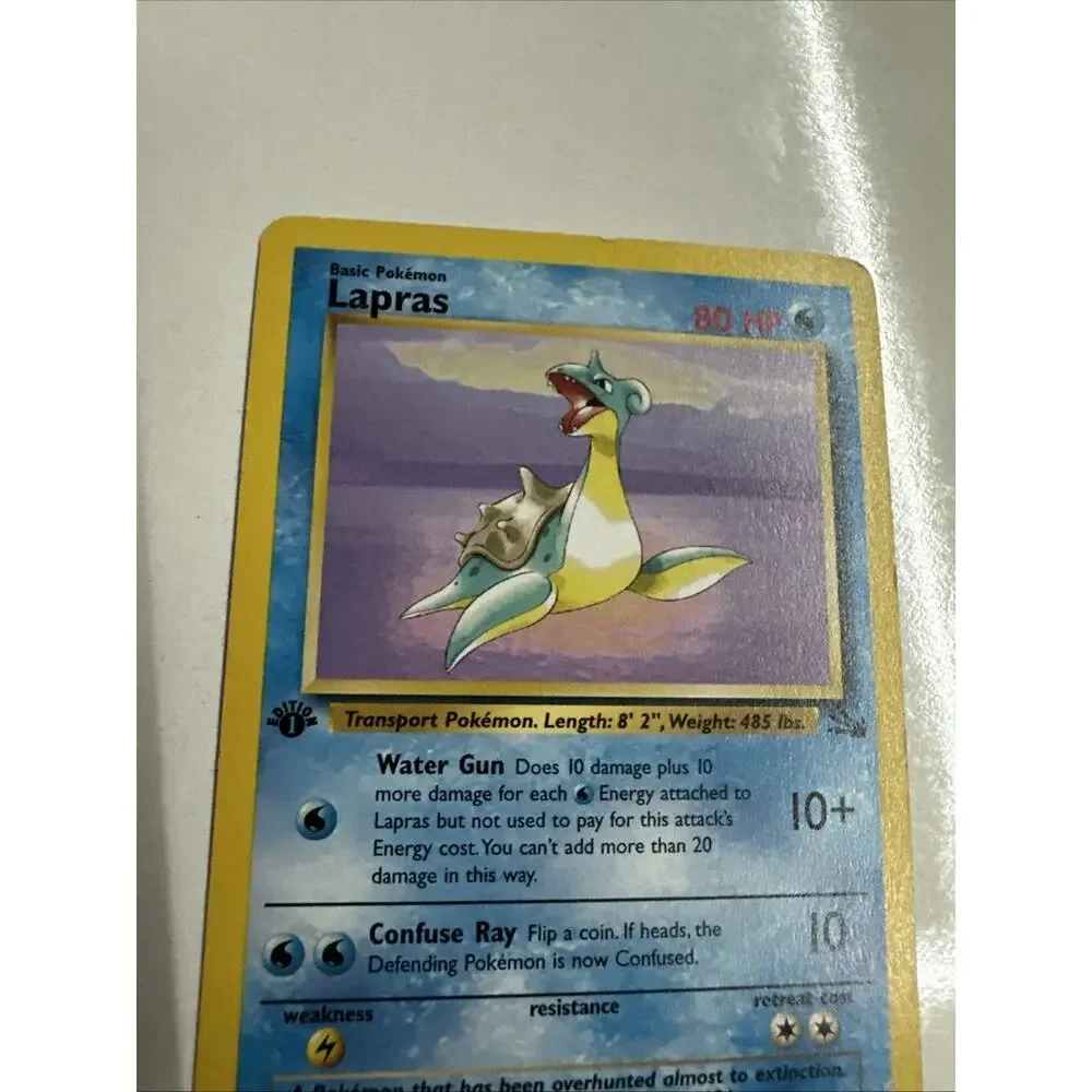 Pokemon Card Lapras 25/62 1st Edition Fossil Vintage Original WOTC 1999 MP